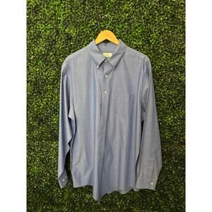Brooks Brothers 346, Blue Men’s dress shirt, non-iron, 17.5-36/37